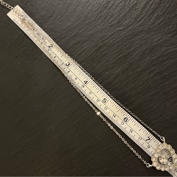 Vintage Kirks Folly Beloved Heart Pendant Silver Tone Necklace - Picture 8 of 13